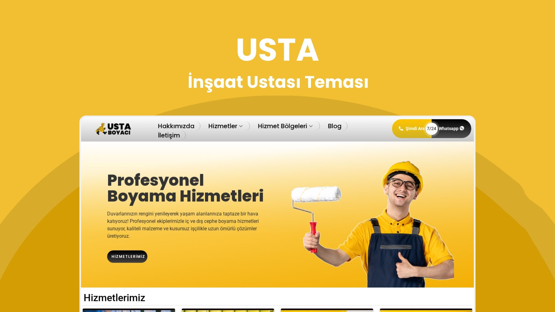 Konya’da inşaat ustaları için tanıtım sitesi